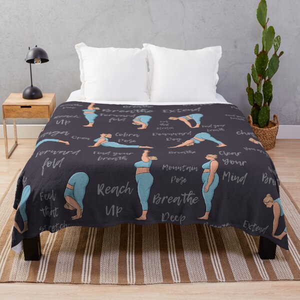 Item preview, Plus size body positive yoga practice poses sun salutation designed and sold by BopoWatercolour.