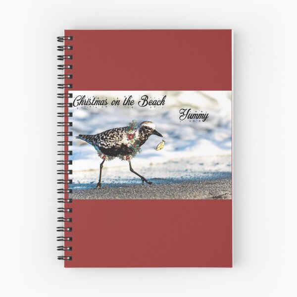 Item preview, Christmas Sandpiper, Venice FL. Beach designed and sold by Darlene Cameron.