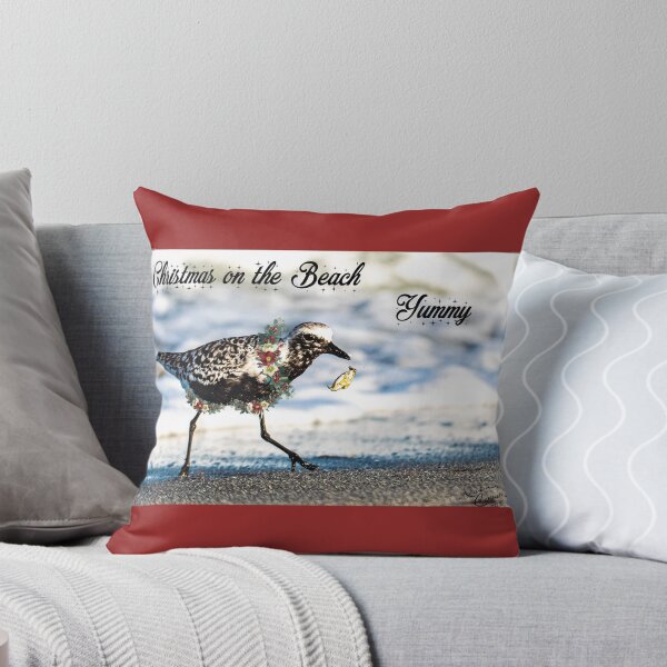 Item preview, Christmas Sandpiper, Venice FL. Beach designed and sold by Darlene Cameron.
