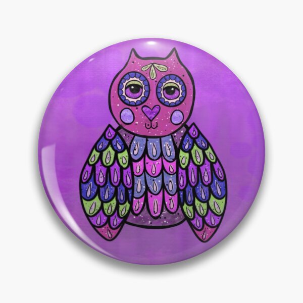 Item preview, Happy Howliday Holiday Owl Purple Halloween Greeting designed and sold by evastina.