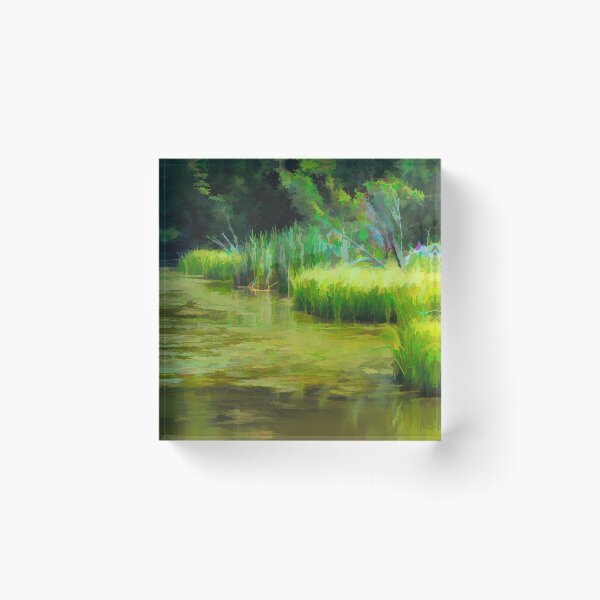 Item preview, Abstract water marsh scene designed and sold by CanadianWild418.