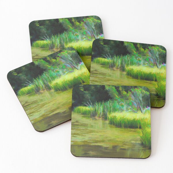 Item preview, Abstract water marsh scene designed and sold by CanadianWild418.