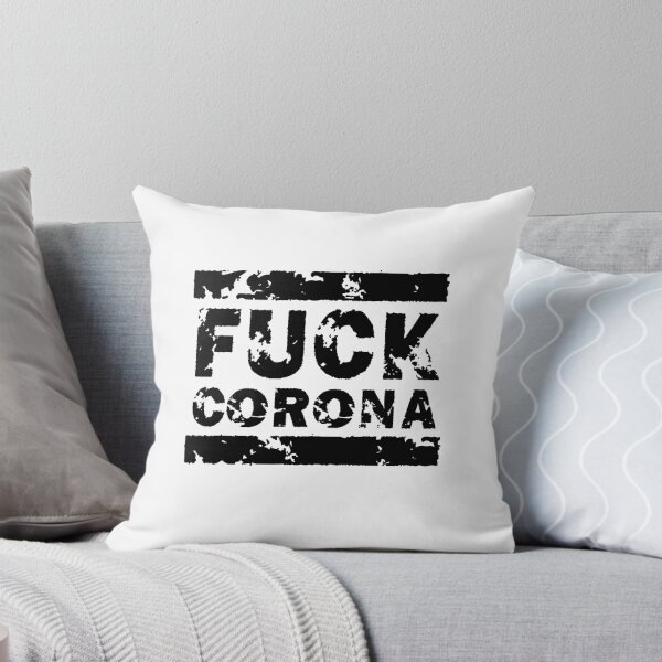 Aperçu de l'œuvre Masque facial Fuck Corona créée et vendue par GeogDesigns.