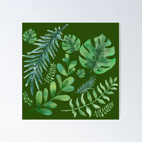 Item preview, Tropical Leaves Pattern designed and sold by luizard.