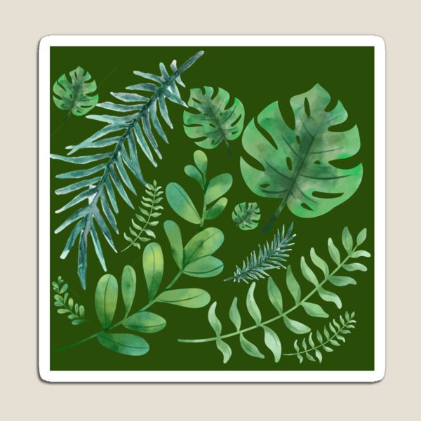 Item preview, Patrón de hojas tropicales designed and sold by luizard.