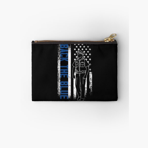 Item preview, Back the Police Officers Blue Line Support the Blue American Flag designed and sold by CoolSilhouettes.