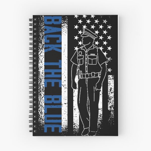 Item preview, Back the Police Officers Blue Line Support the Blue American Flag designed and sold by CoolSilhouettes.