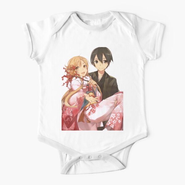 Best Couple Kirito And Asuna To Sword Art Online Baby One Piece By Jessica0lavalle Redbubble