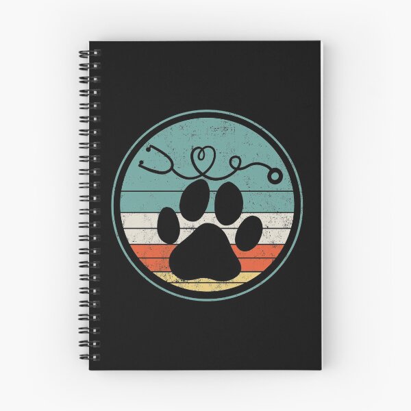 Item preview, Veterinarian Vet Tech Stethoscope Paw Retro designed and sold by Mealla.