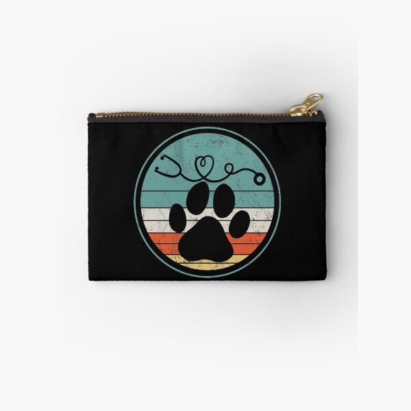 Item preview, Veterinarian Vet Tech Stethoscope Paw Retro designed and sold by Mealla.