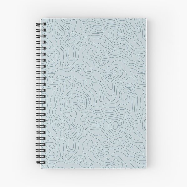 Item preview, blue topographic mask pattern  designed and sold by Madison Elizabeth.