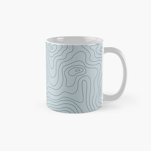 Item preview, blue topographic mask pattern  designed and sold by Madison Elizabeth.