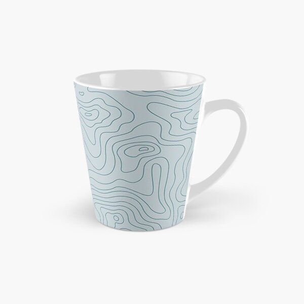Item preview, blue topographic mask pattern  designed and sold by Madison Elizabeth.