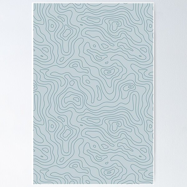 Item preview, blue topographic mask pattern  designed and sold by Madison Elizabeth.