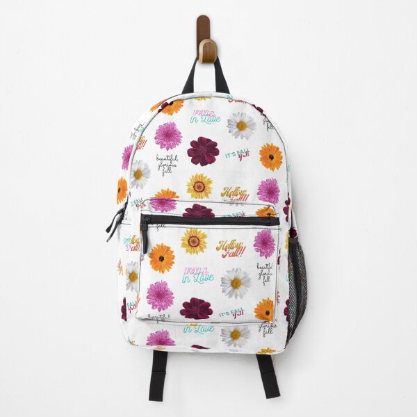 Item preview, Fall Flowers Pack with fall sayings with sunflower, daisies and dahlia designed and sold by milkasweet.