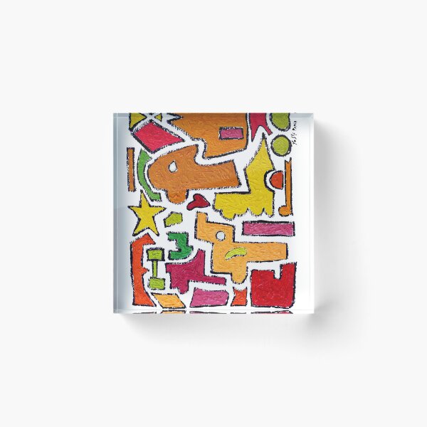 Item preview, Green nose mosaic pattern art clear  designed and sold by yosefpaperstore.