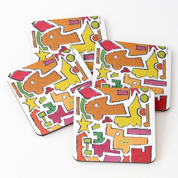 Item preview, Green nose mosaic pattern art clear  designed and sold by yosefpaperstore.