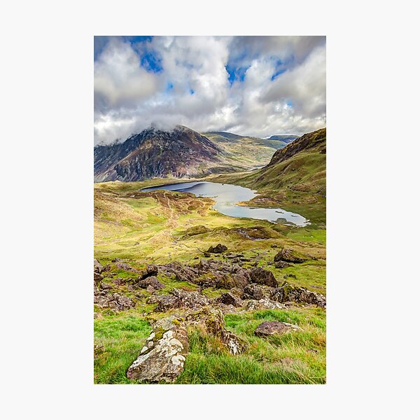 Item preview, Idwal Lake Cwm Idwal Snowdonia Wales designed and sold by AJEvans.