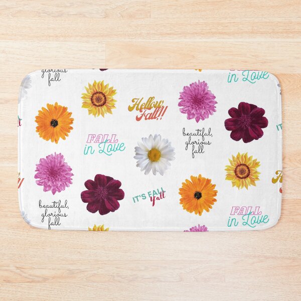 Item preview, Fall Flowers Pack with fall sayings with sunflower, daisies and dahlia designed and sold by milkasweet.
