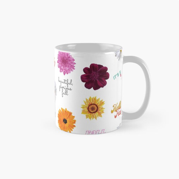 Item preview, Fall Flowers Pack with fall sayings with sunflower, daisies and dahlia designed and sold by milkasweet.