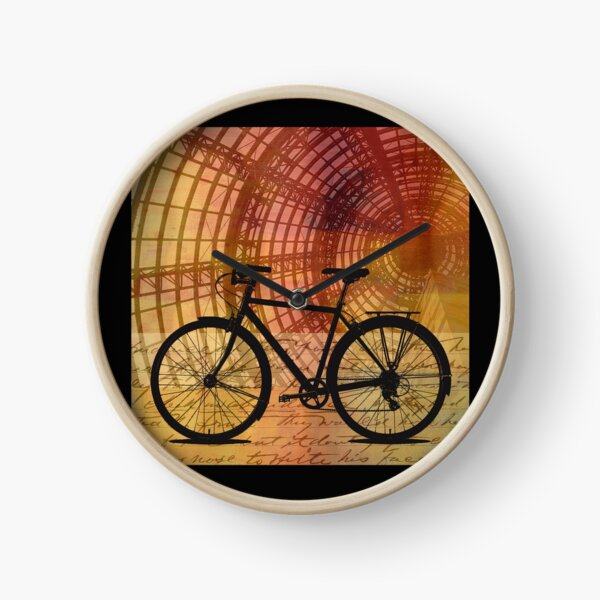 Item preview, Bicycle Silhouette Collage Art designed and sold by NancyMerkle.