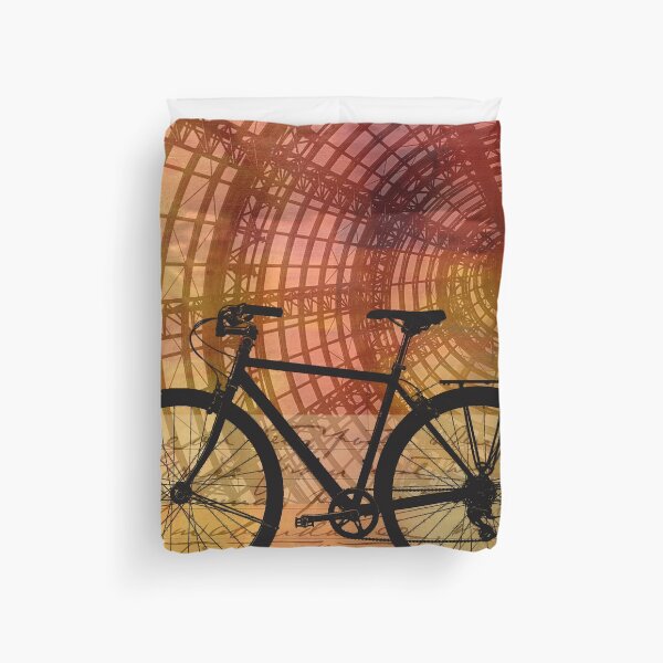 Item preview, Bicycle Silhouette Collage Art designed and sold by NancyMerkle.