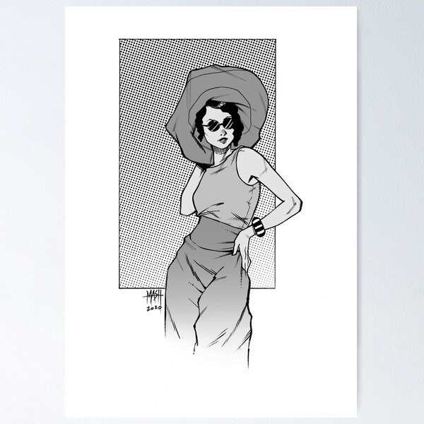 Item preview, Pin up Black and White designed and sold by Mash-COTTIN.