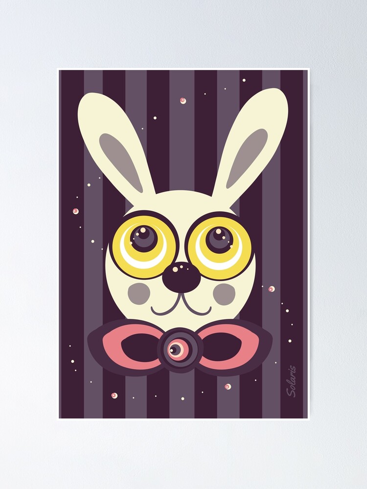 Thumbnail 1 of 3, Poster, Super Crazy Rabbit designed and sold by SolarisPrints.