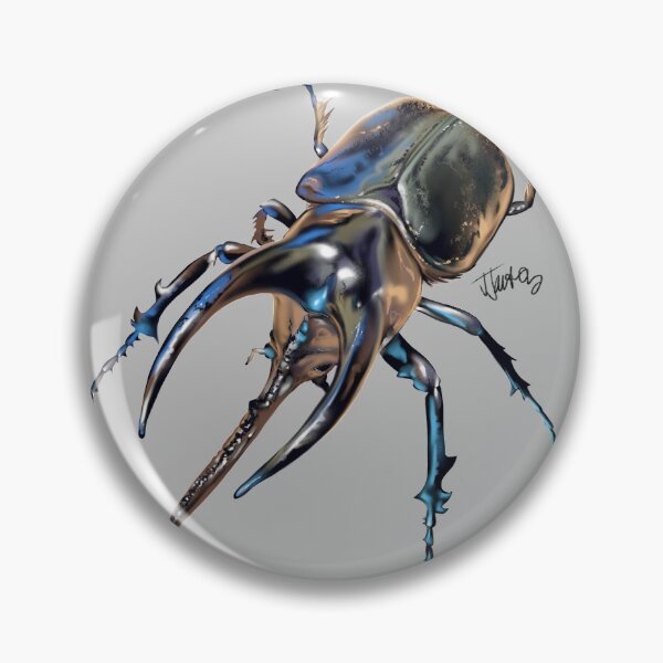 Item preview, Rhinoceros beetle, Moellenkampi designed and sold by bluejayknits.