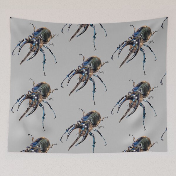Item preview, Rhinoceros beetle, Moellenkampi  designed and sold by bluejayknits.