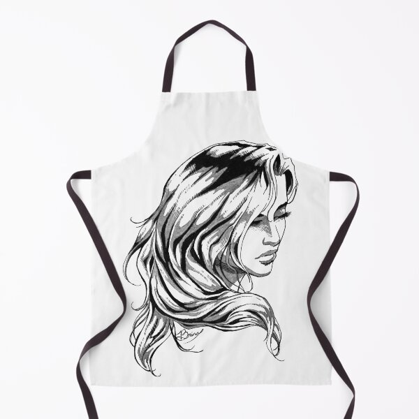 Item preview, Hair Swept over Shoulder in Gray designed and sold by Brina Williamson.