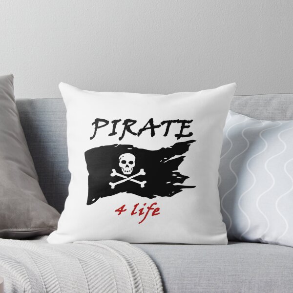 Item preview, PIRATE 4 Life - wild free adventurous rogue water rough seas of life challenge accepted outside comfort zone designed and sold by DOM-Shop.