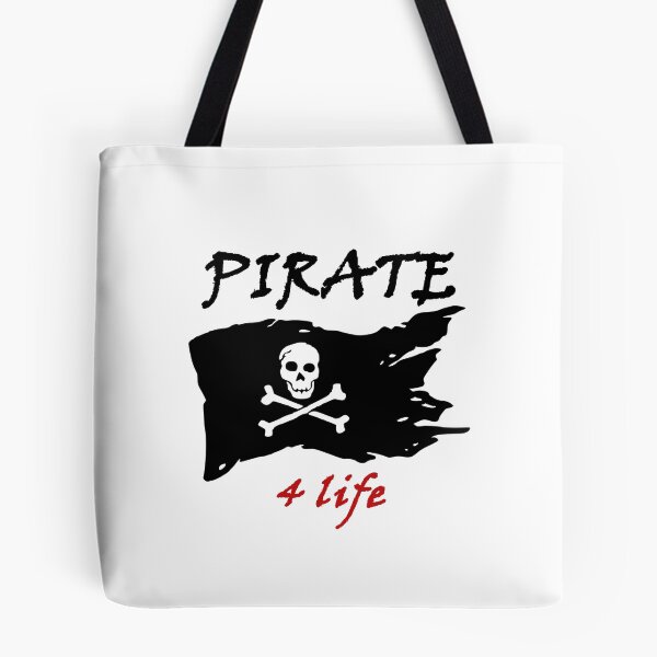 Item preview, PIRATE 4 Life - wild free adventurous rogue water rough seas of life challenge accepted outside comfort zone designed and sold by DOM-Shop.
