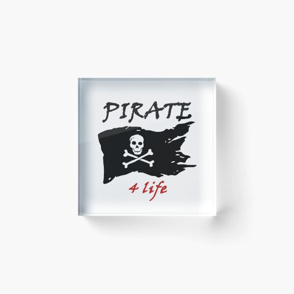 Item preview, PIRATE 4 Life - wild free adventurous rogue water rough seas of life challenge accepted outside comfort zone designed and sold by DOM-Shop.