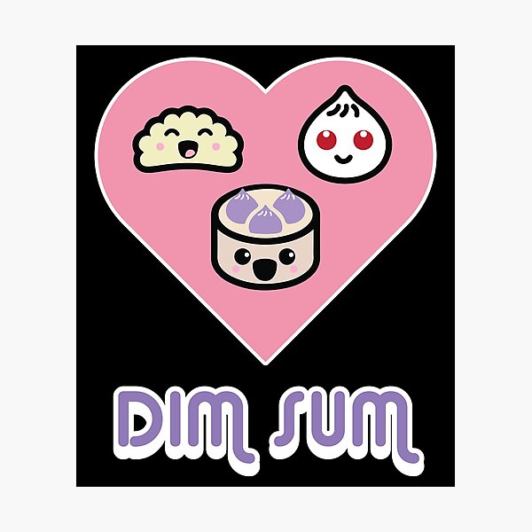 Item preview, DIM SUM LOVE bao dumplings chinese food designed and sold by Reeks808.