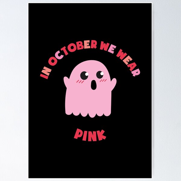 Item preview, In October We Wear Pink Breast Cancer Support designed and sold by kurokameart.