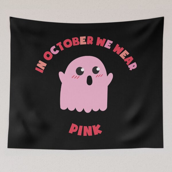 Item preview, In October We Wear Pink Breast Cancer Support designed and sold by kurokameart.