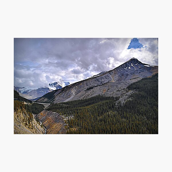 Item preview, Abstract mountain scene designed and sold by CanadianWild418.