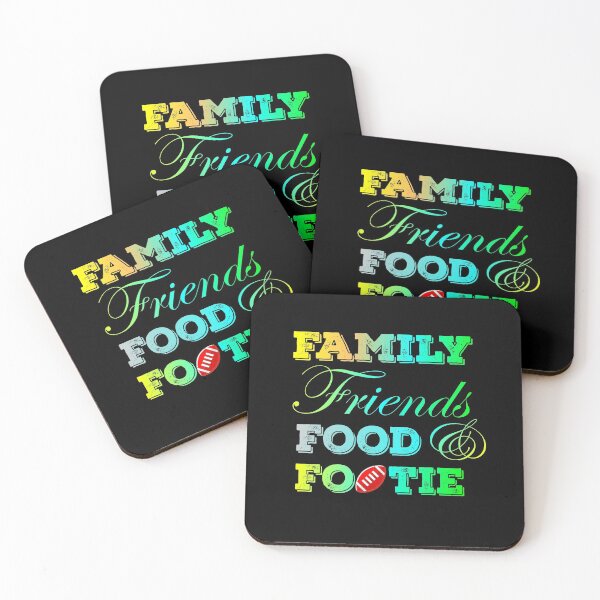 Item preview, Family Friends Food and Footie designed and sold by SchlossInspire.