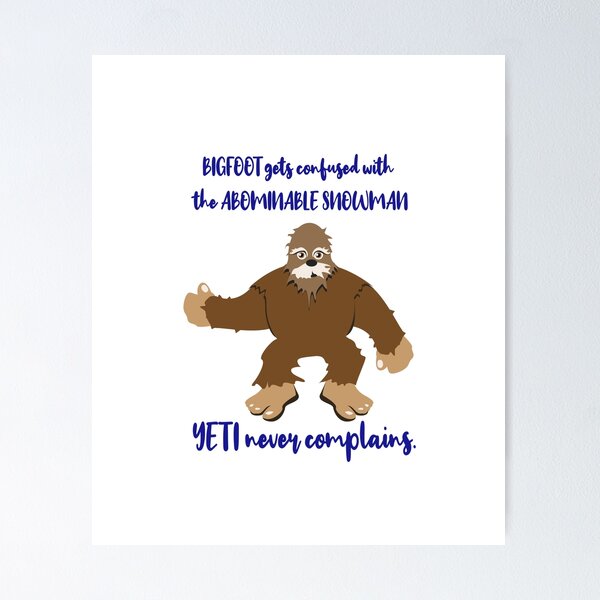 Item preview, Bigfoot, Abominable Snowman, Yeti designed and sold by ittybittyowl.