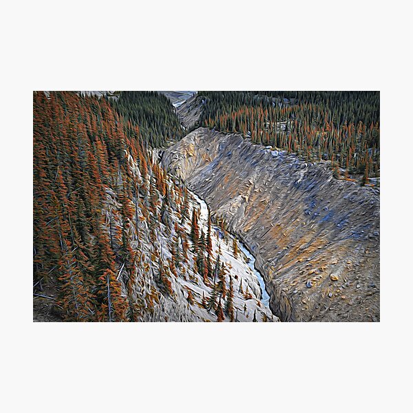 Item preview, Abstract valley scene designed and sold by CanadianWild418.