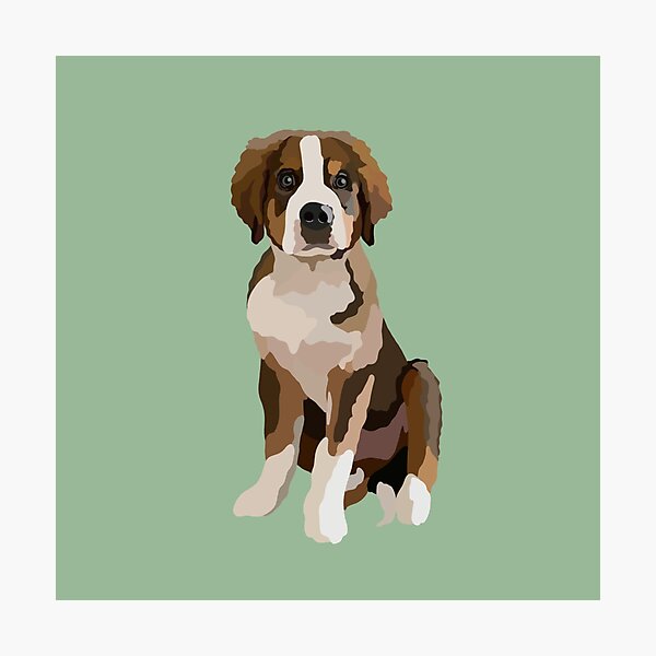 Artikelvorschau, Berner Hundeporträt Digitale Illustration entworfen und verkauft von sherylwylie.