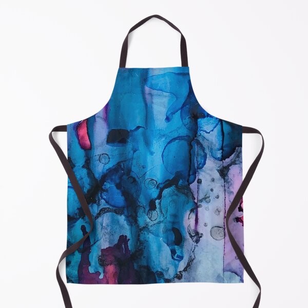 Item preview, Circles in Blue Alcohol Ink designed and sold by Artfully Abstracted.
