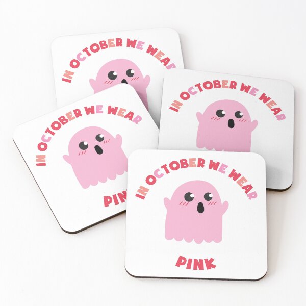 Item preview, In October We Wear Pink Breast Cancer Support designed and sold by kurokameart.
