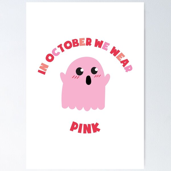 Item preview, In October We Wear Pink Breast Cancer Support designed and sold by kurokameart.