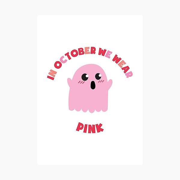 Item preview, In October We Wear Pink Breast Cancer Support designed and sold by kurokameart.