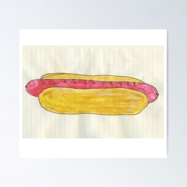 Item preview, The paper hot dog designed and sold by yosefpaperstore.
