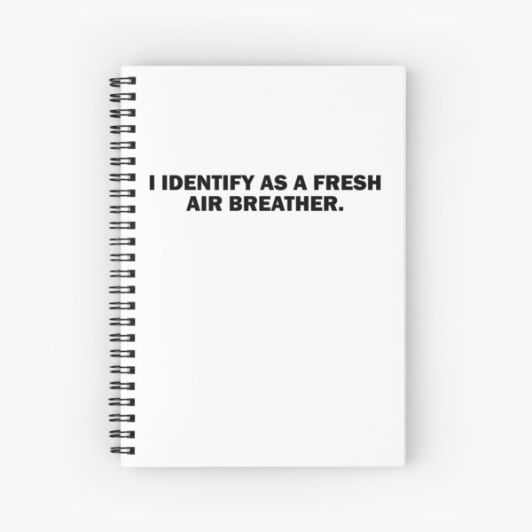 Aperçu de l'œuvre Je m'identifie comme un respirateur d'air frais créée et vendue par TheMattDesigns.