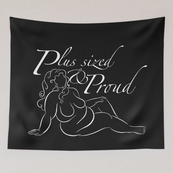 Item preview, Plus sized and proud - body positive slogan  designed and sold by BopoWatercolour.