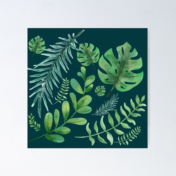 Item preview, Tropical Leaves Pattern designed and sold by luizard.